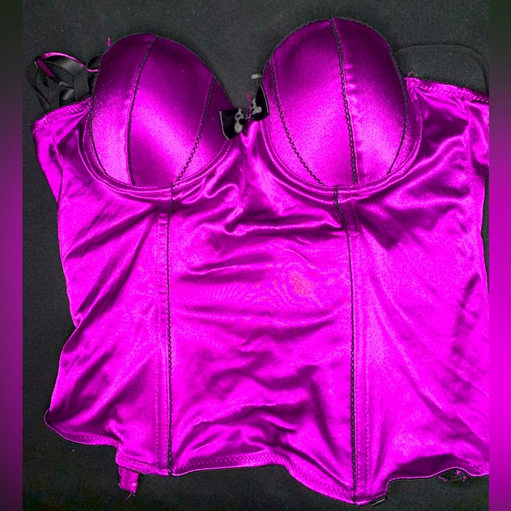 Hot deep magenta bra top